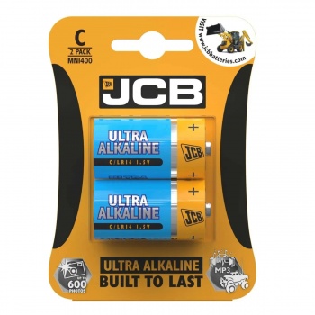 JCB C Ultra Alkaline, Pack of 2 Batteries MN1400